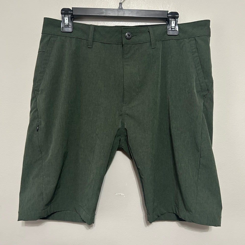Kenneth Cole Reaction Hybrid Shorts Mens 34 Green Performance Hiking Gorpcore